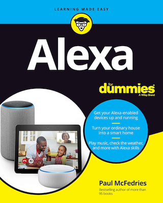 Front cover of the book Alexa for Dummies.