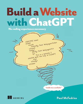 Front cover of the book Build a Website with ChatGPT