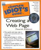 Front cover of the book The Complete Idiot's Guide to Creating a Web Page 4/E.