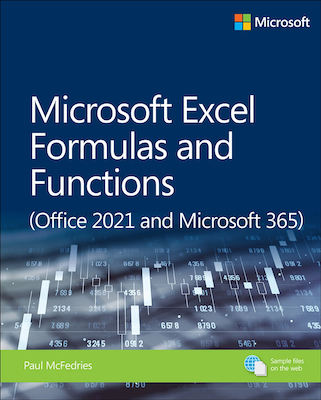 Front cover of the book Microsoft Excel Formulas and Functions (Office 2021 and Microsoft 365).