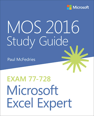 Front cover of the book MOS 2016 Study Guide for Microsoft Excel Expert.