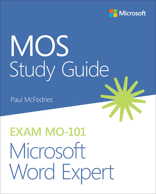 Front cover of the book MOS Study Guide for Microsoft Word Expert Exam MO-101