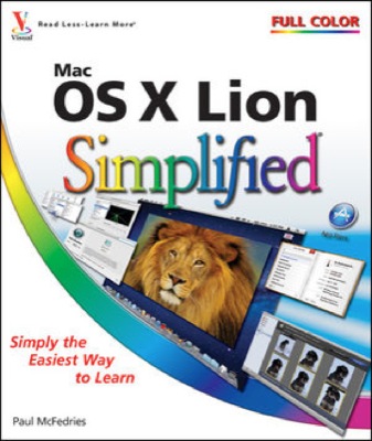 Front cover of the book Mac OS X Lion Simplified.