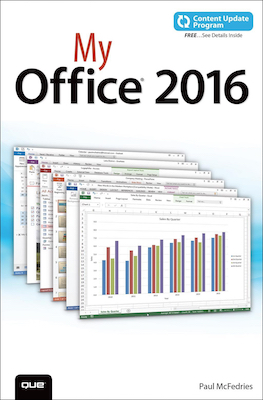 Front cover of the book My Office 2016.