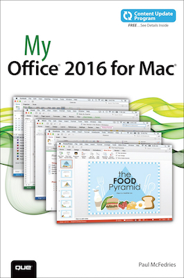 Front cover of the book My Office 2016 for Mac.
