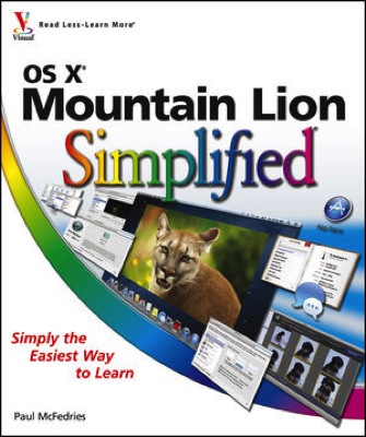 Front cover of the book OS X Mountain Lion Simplified.