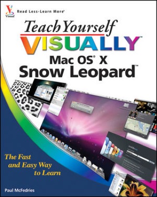 Front cover of the book Teach Yourself VISUALLY Mac OS X Snow Leopard.
