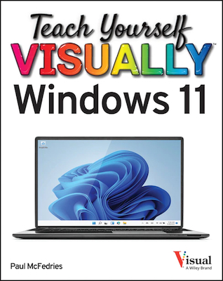 Front cover of the book Teach Yourself VISUALLY Microsoft Windows 11.