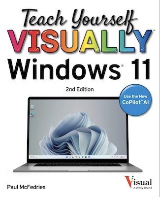 Front cover of the book Teach Yourself VISUALLY Microsoft Windows 11, Second Edition.