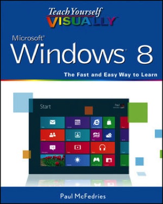 Front cover of the book Teach Yourself VISUALLY Microsoft Windows 8.