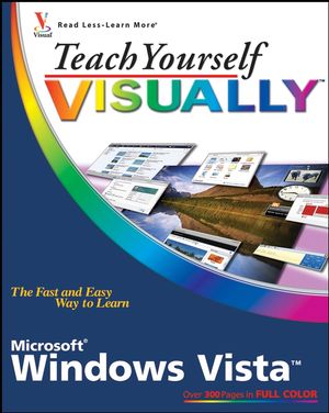 Front cover of the book Teach Yourself VISUALLY Microsoft Windows Vista.
