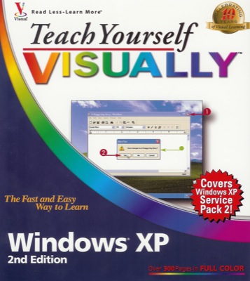 Front cover of the book Teach Yourself VISUALLY Windows XP, Second Edition.