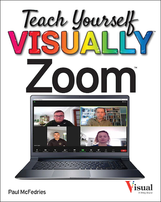 Front cover of the book Teach Yourself VISUALLY Zoom.