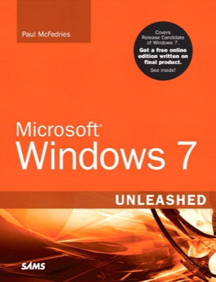 Front cover of the book Microsoft Windows 7 Unleashed.