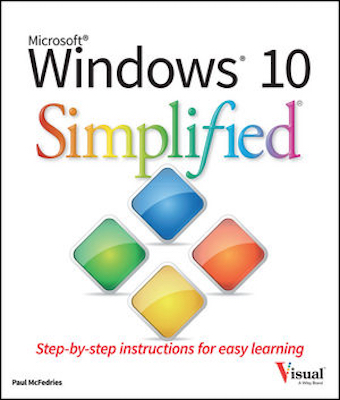 Front cover of the book Microsoft Windows 10 Simplified.