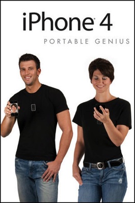 Front cover of the book iPhone 4 Portable Genius.