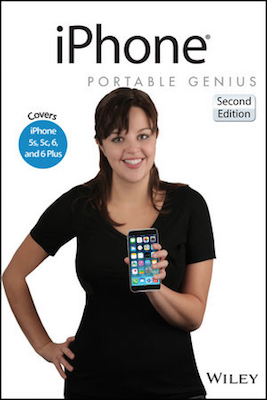 Front cover of the book iPhone Portable Genius, Second Edition.