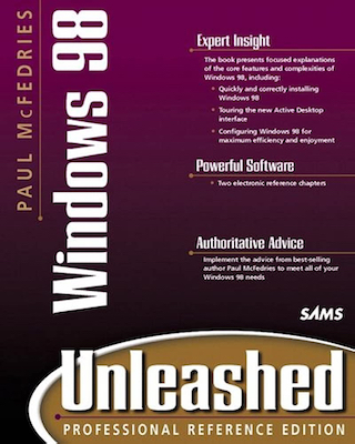 Front cover of the book Windows 98 Unleashed Professional Reference Edition.